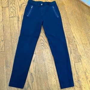 Crewcuts girls navy ponte leggings